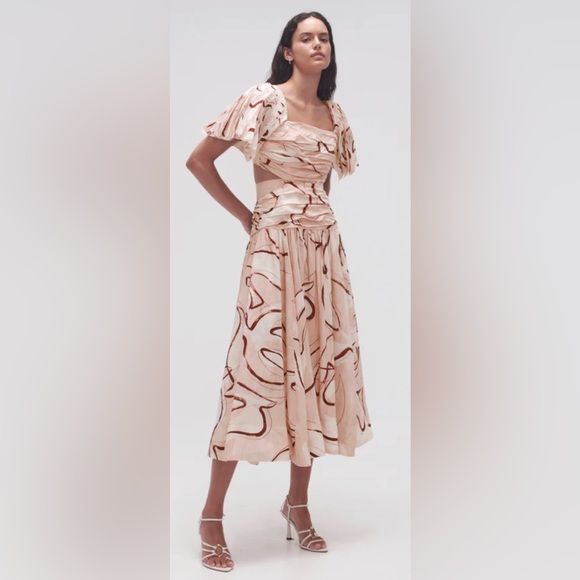 Aje- Marianne Ruched Midi Dress - Picture 2 of 15